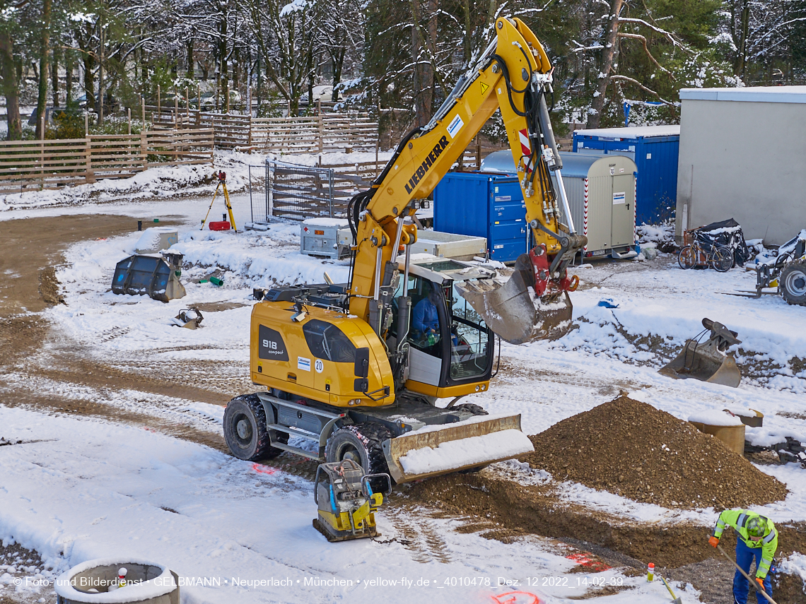 12.12.2022 - Baustelle an der Quiddestraße Haus für Kinder in Neuperlach